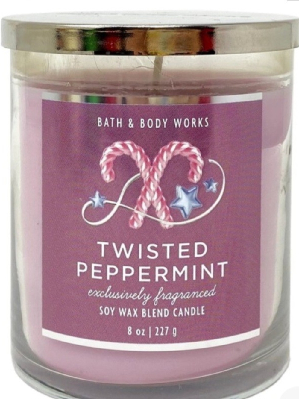 Bath & Body Works Twisted Peppermint Candle NWT